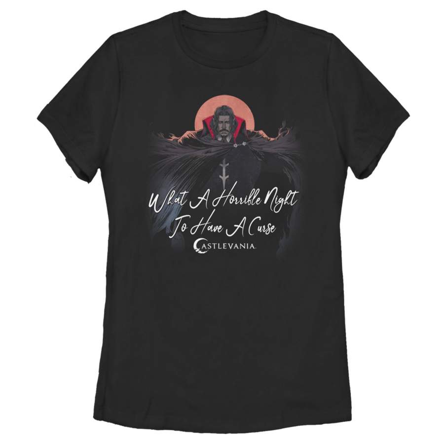 Castlevania Women’s Dracula Horrible Night for Curse  T Shirt