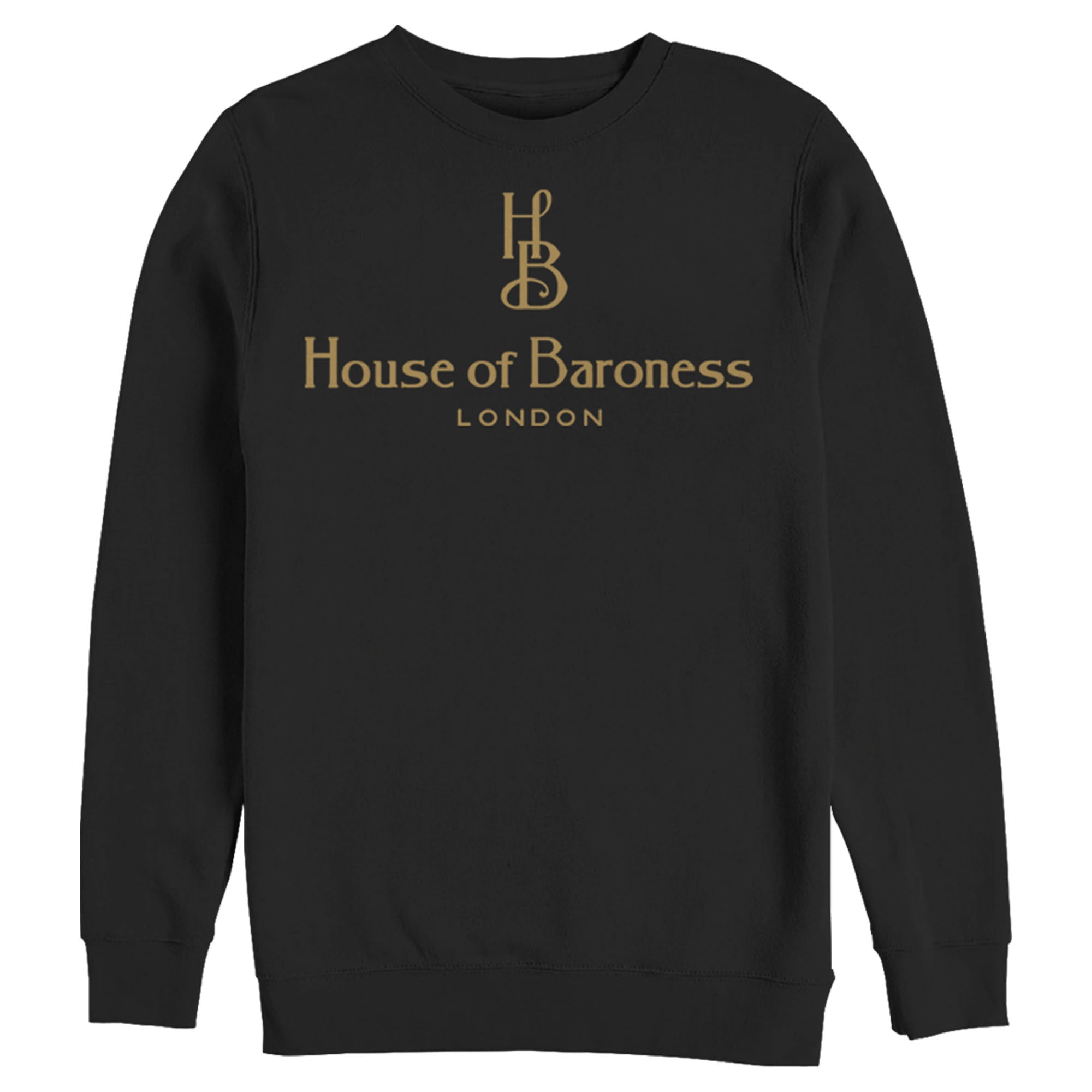 Cruella Men’S House Of Baroness London Logo Gold  Sweatshirt