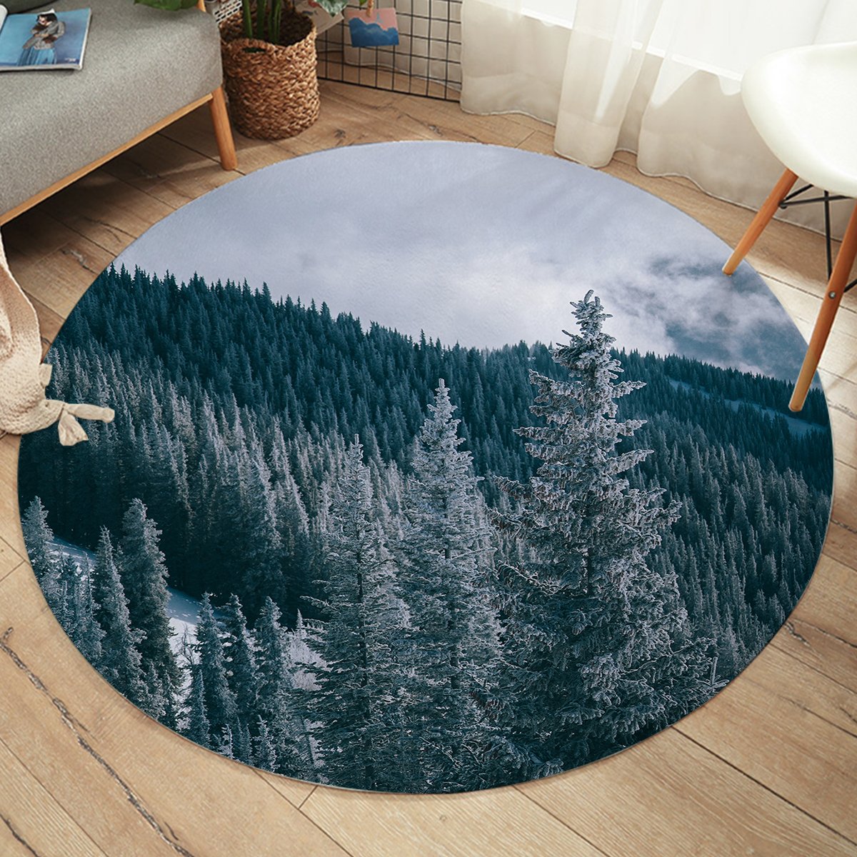 Cold Forest SW2250 Round Rug