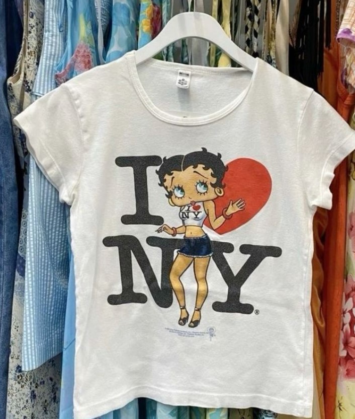 Vintage Betty Boop I Love New York City Tee Shirt Outfit