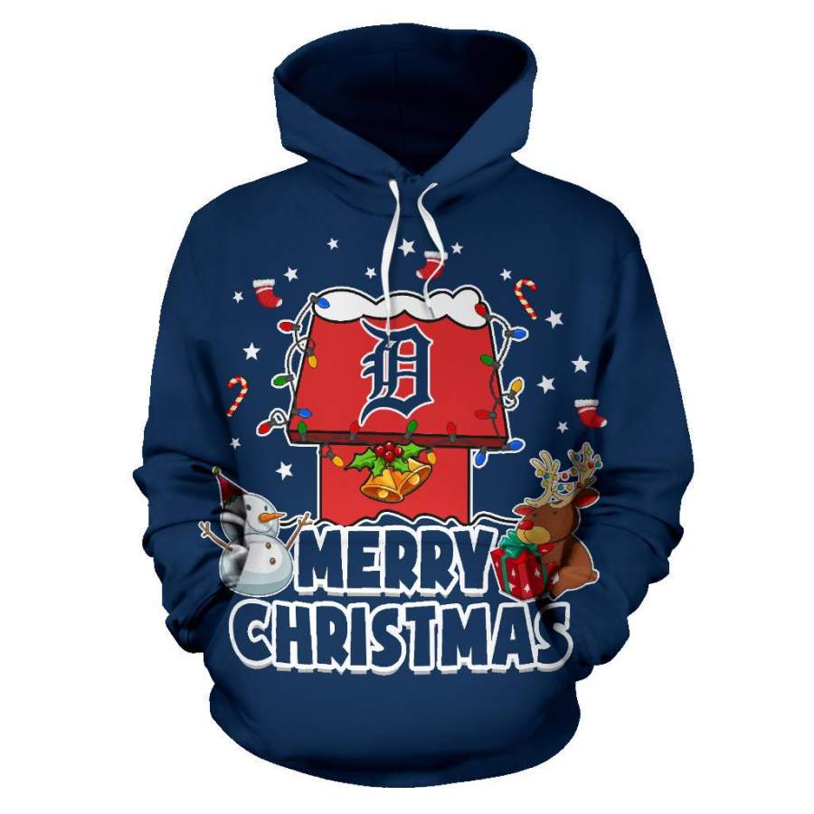 Funny Merry Christmas Detroit Tigers Hoodie 2019