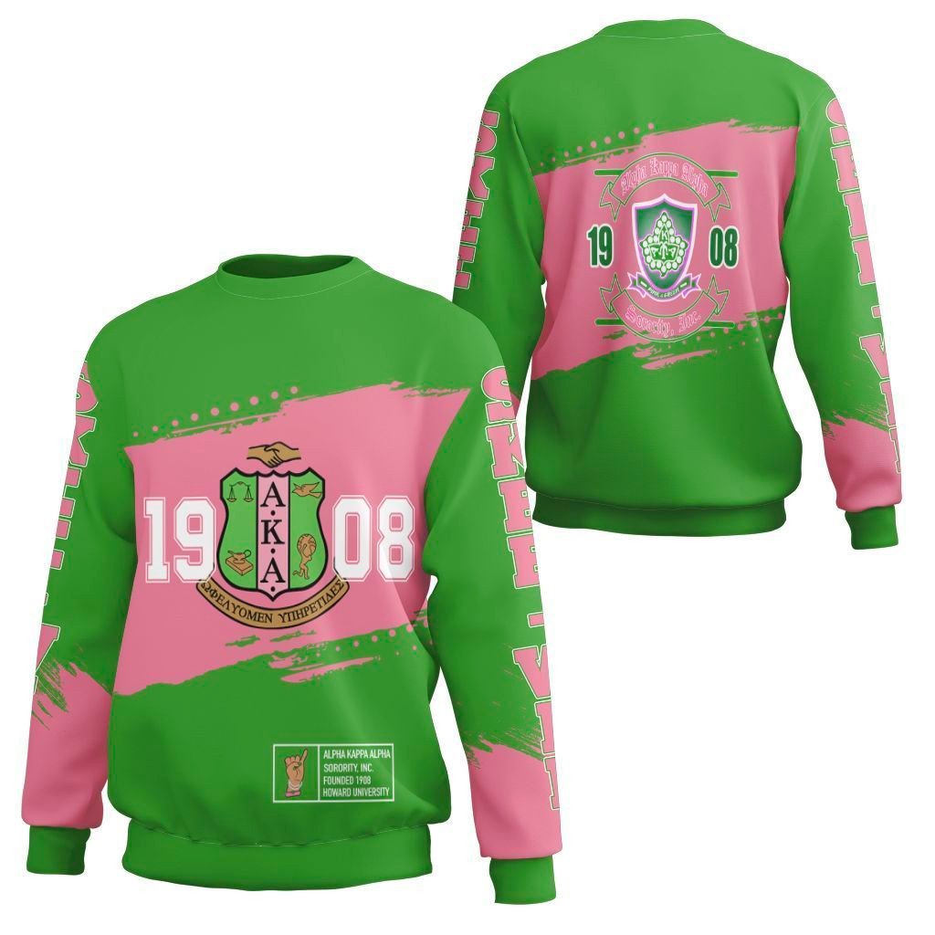 Wonder Print Sweatshirt – Alpha Kappa Alpha University Sweatshirt