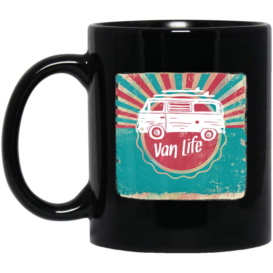 Van Life T for Men Women Boys Girls Kids Vintage Gift Coffee Mug