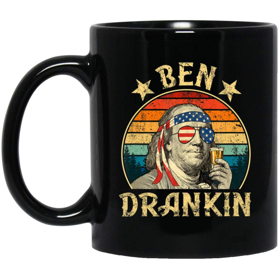 Ben Drankin Funny 4th of July Vintage Retro Coffee Mug