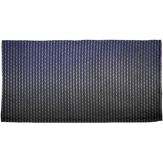 Halloween Black Shadow Dragon Scales Costume All Over Beach Towel
