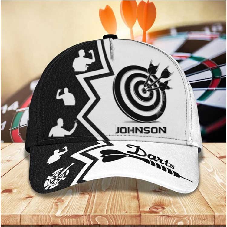 Personalized Darts Steps 3D Baseball Cap For Him, Dart Gift For His Birthday Dart Hat