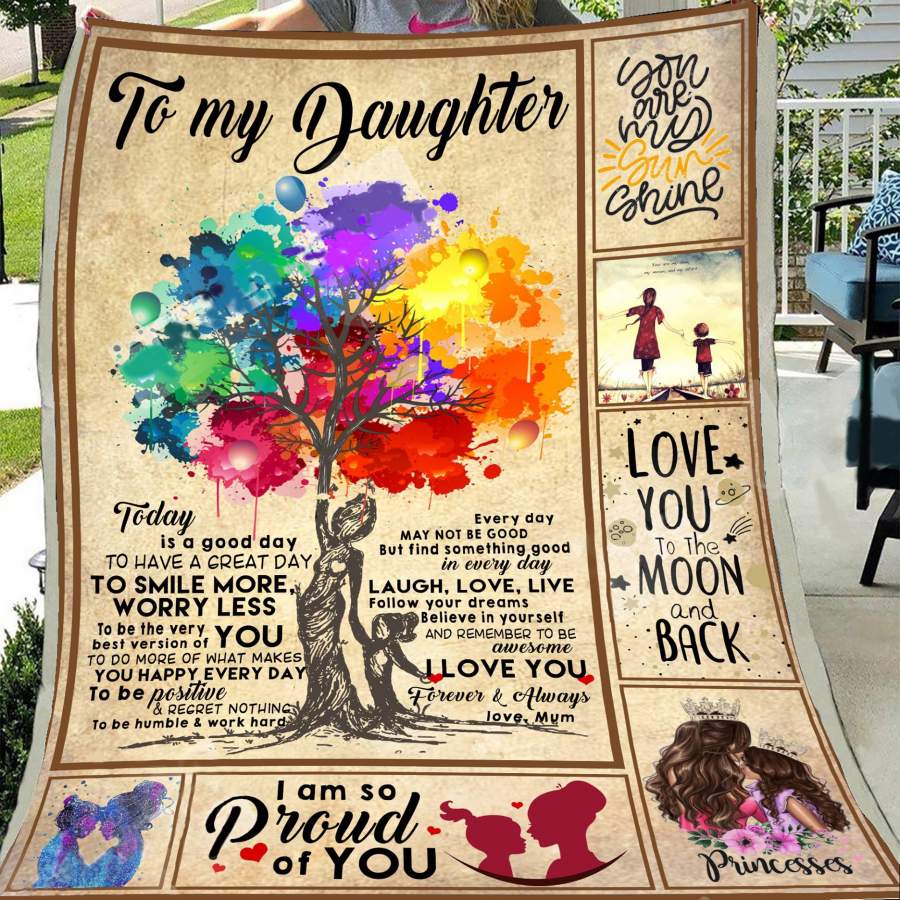 I’m so proud of you blanket – Gift for daughter from mom Gsge