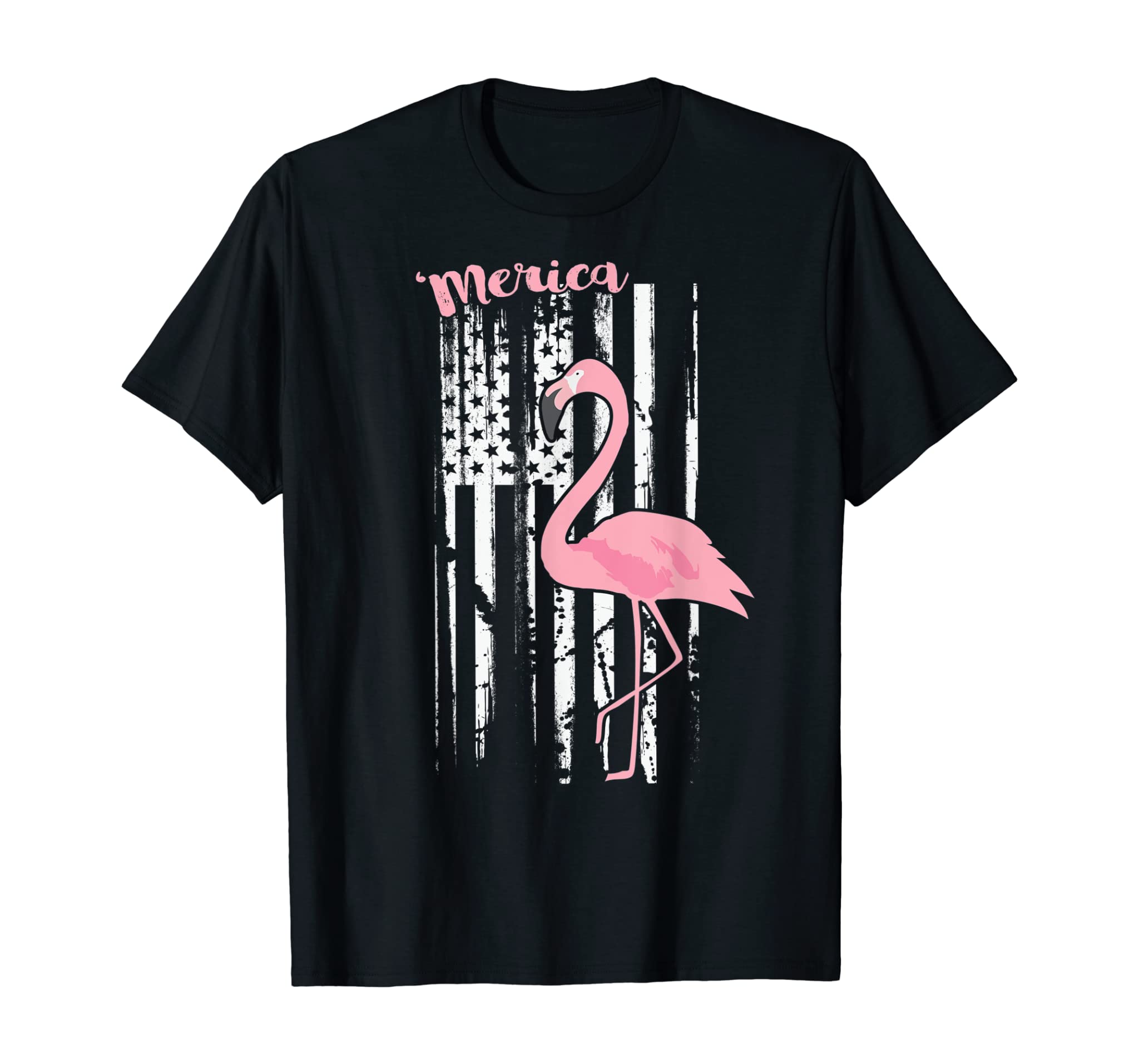 American Flamingo USA, Patriotic Flag Independence Day Shirt