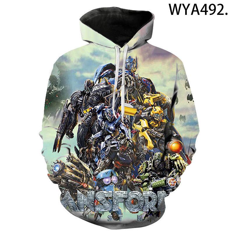 3D Printed Transformers Hoodies – Movie Hooded Sweatshirts Streetwear