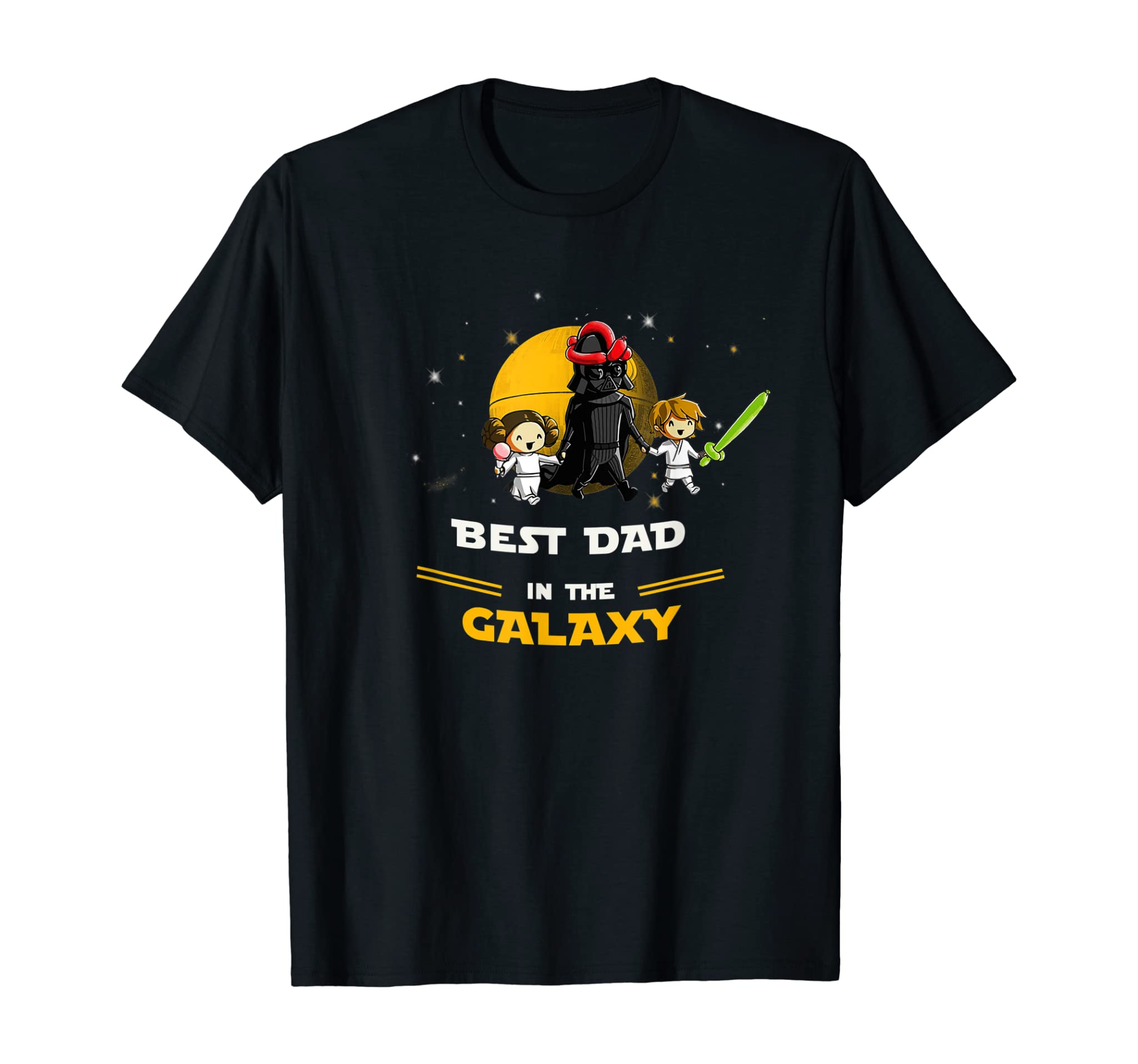 Father Daughter and Son – Best DAD in the galaxy T-Shirt