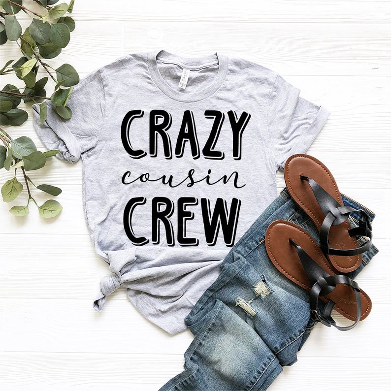 Cousin Crew Shirts, Team Cousin Shirt, Matching Cousin Shirt, Cousin T-Shirt, Crazy Cousin Crew Tee, Family Birthday Shirts, Cousin Gift