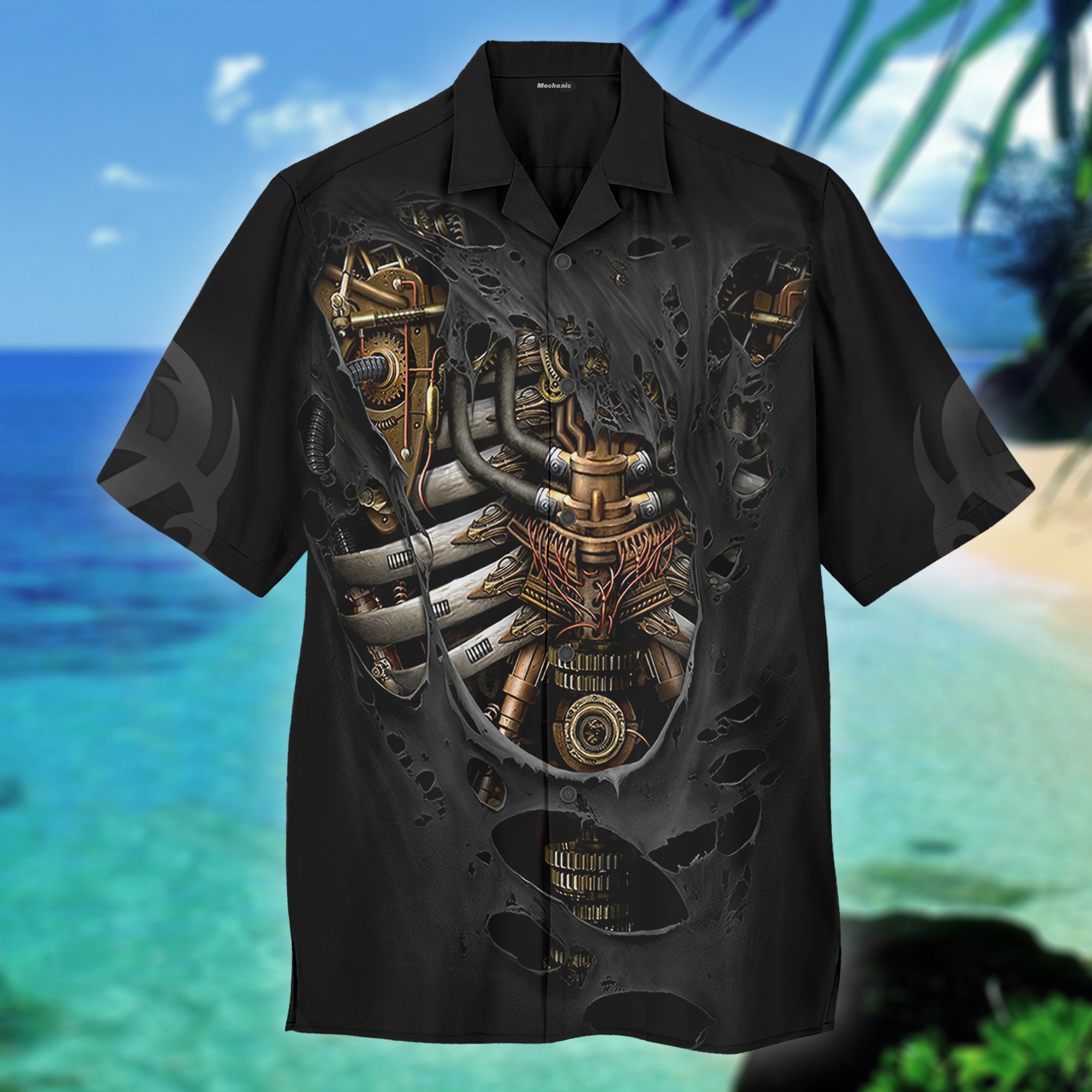 Awesome Mechanic Inside Body Hawaiian Shirt Pre11466