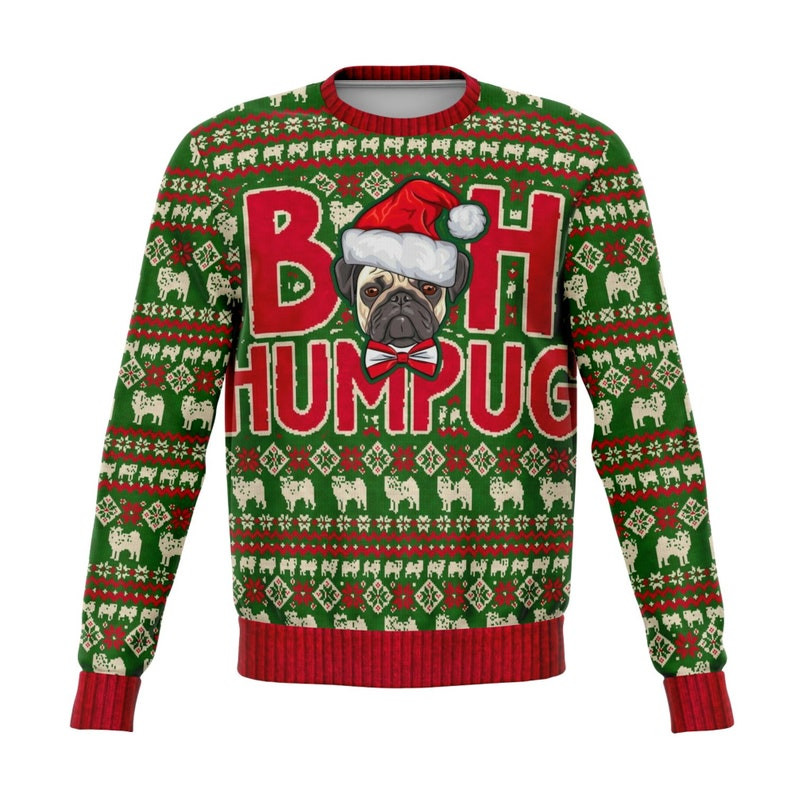 Bah Humpug Pug Lovers Ugly Christmas Sweater 2021 Shirt For Women Men Couple Family Funny Cute