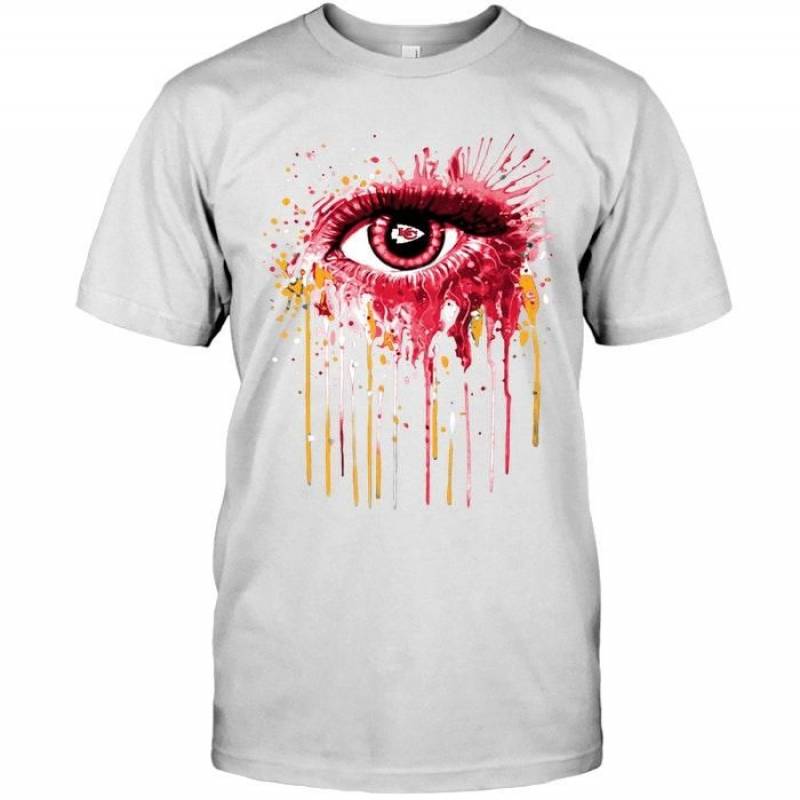 Kansas City Chiefs Eye Paint Drop Art Style T Shirt – Gearpenguin.com