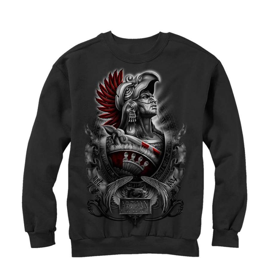 Aztlan Men’s Cuauhtemoc  Sweatshirt Black