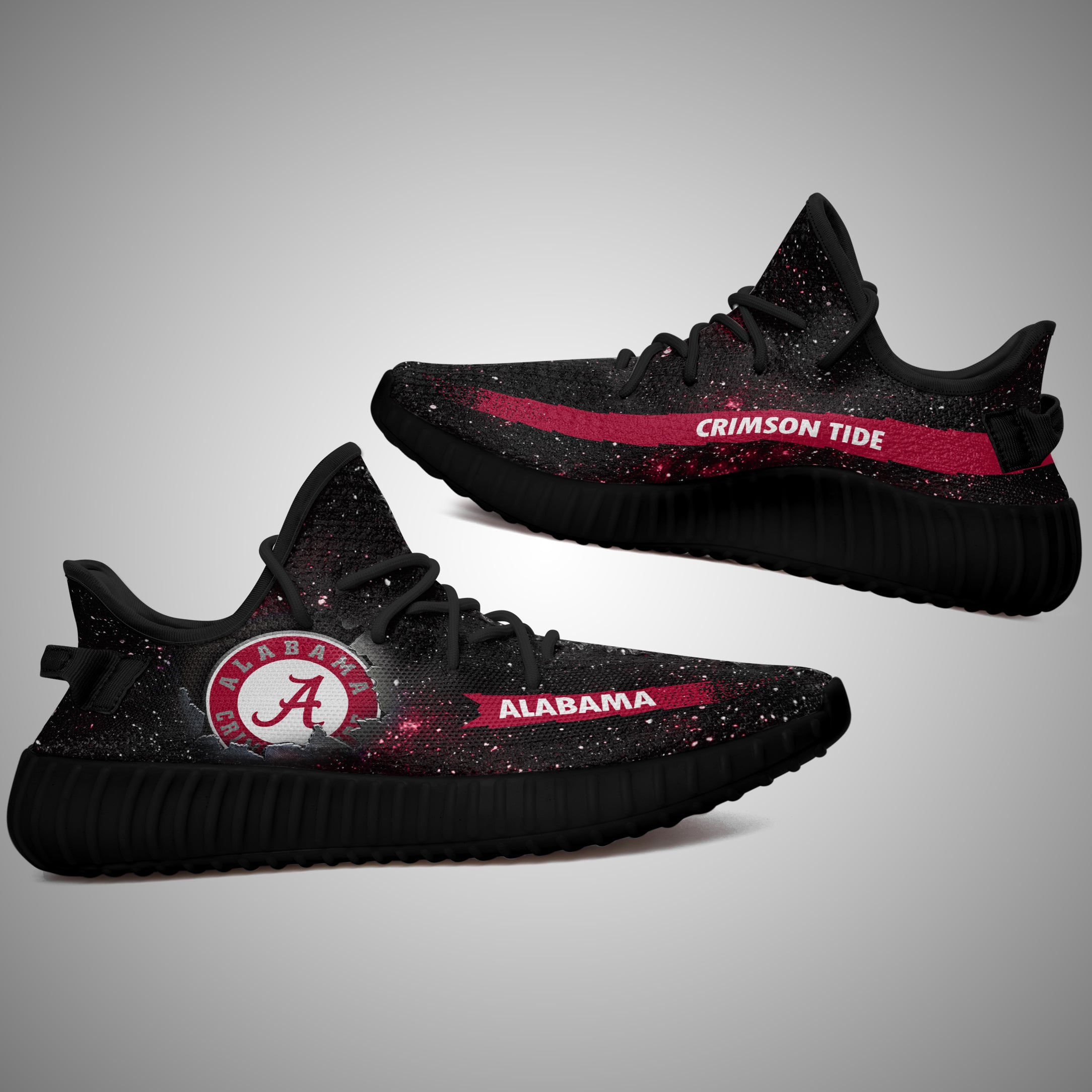 Art Scratch Mystery Alabama Crimson Tide Yeezy Shoes