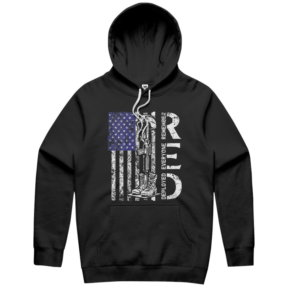 Womens Red Friday Remember Everyone Deployed Retro Us Army Military Hoodie