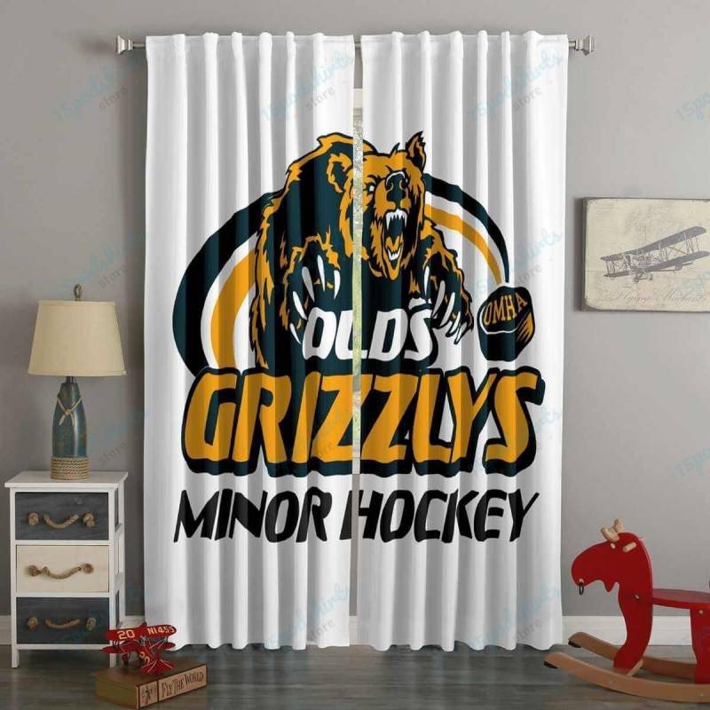 3D Printed Olds Minor Hockey Style Custom Living Room Curtains