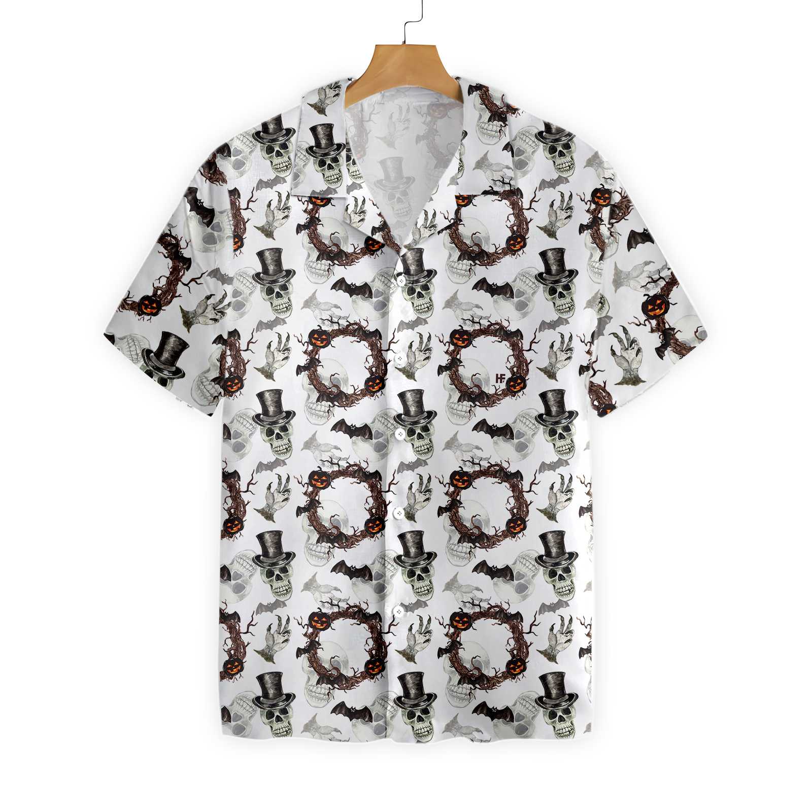 Festive Halloween Gentleman Skull Hawaii Shirt Ha1490