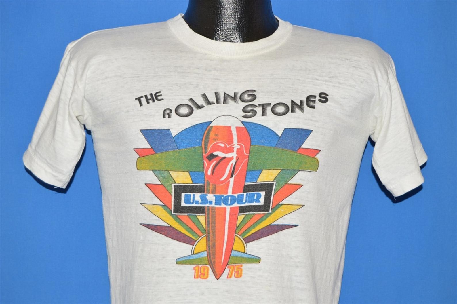 70S Rolling Stones 1975 Us Tour T-Shirt