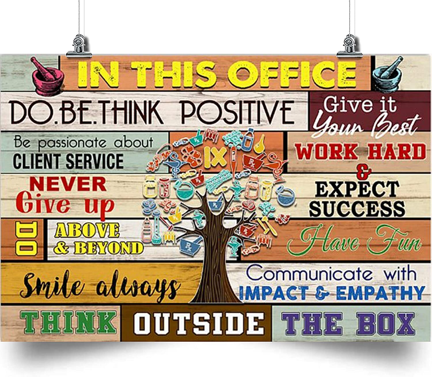 Tree Poster – In This Office- Pharmacist Think Ouside The Box – Home Decoration Poster, Wall Poster, Home And Room Decoration, Gifts For Friends And Relatives, Souvenirs.