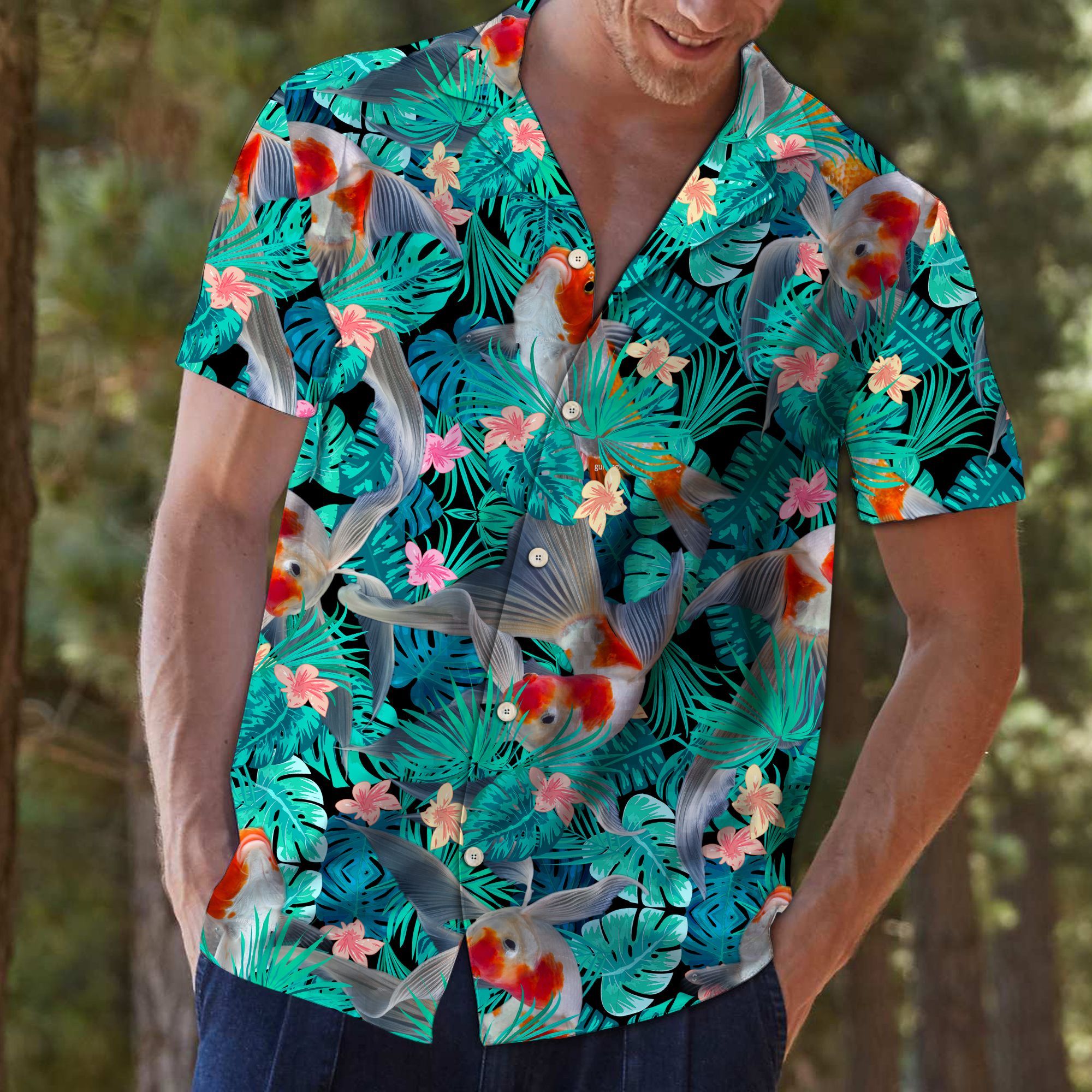 Koi Fish Tropical Hawaii Shirt For Hawaii Aloha Ha46696