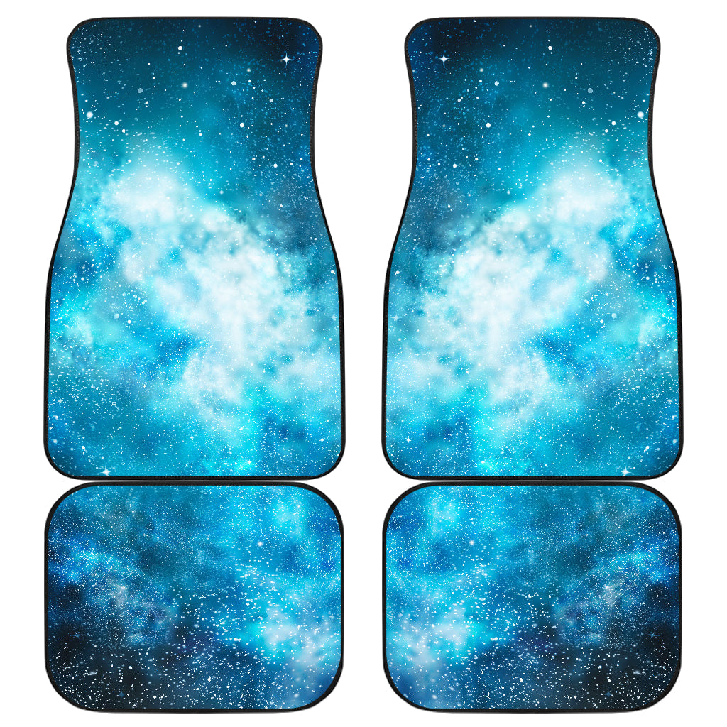 Blue Sky Universe Galaxy Space Print Front And Back Car Floor Mats, Front Car Mat