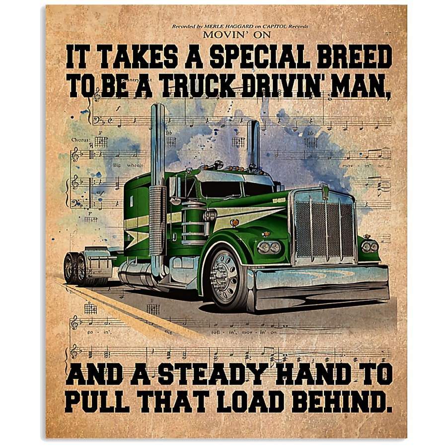 MP0411 – Truck driver – It takes a special breed – Poster