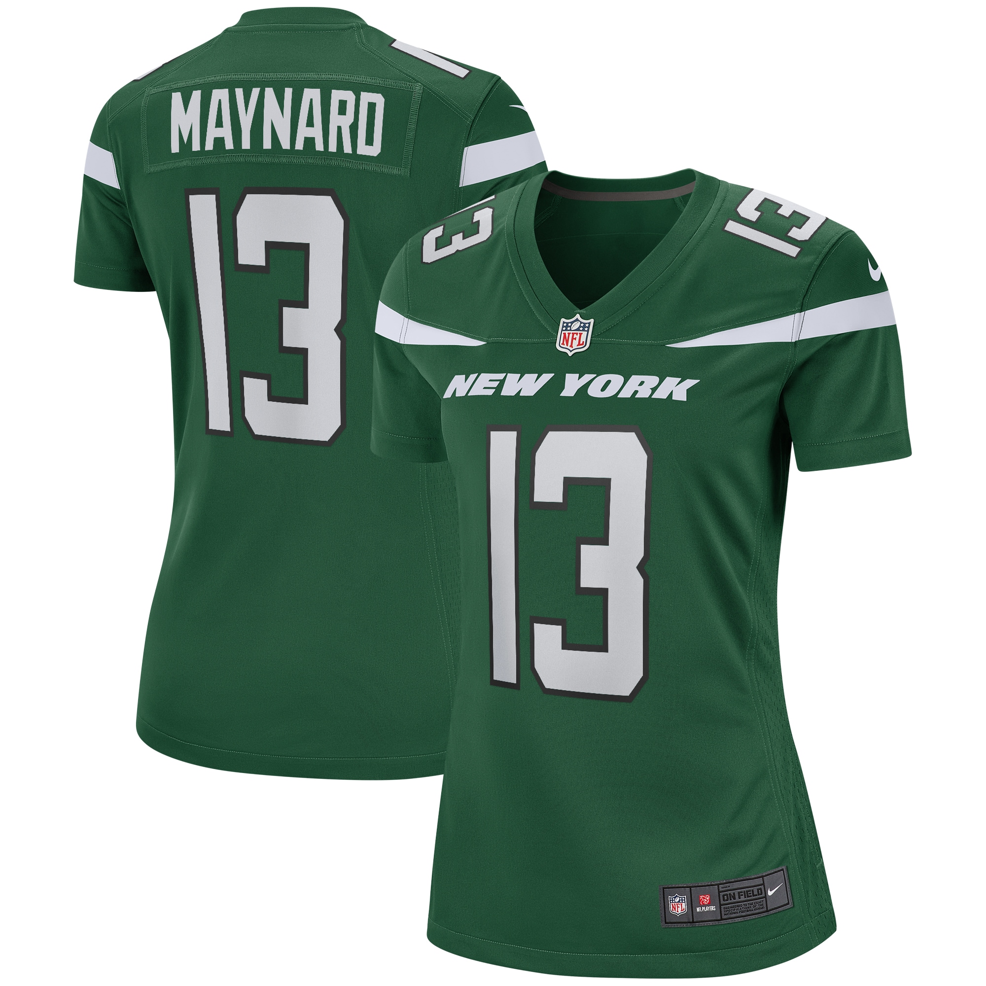 Women’s New York Jets Don Maynard Gotham Green Game Retired Player Jersey