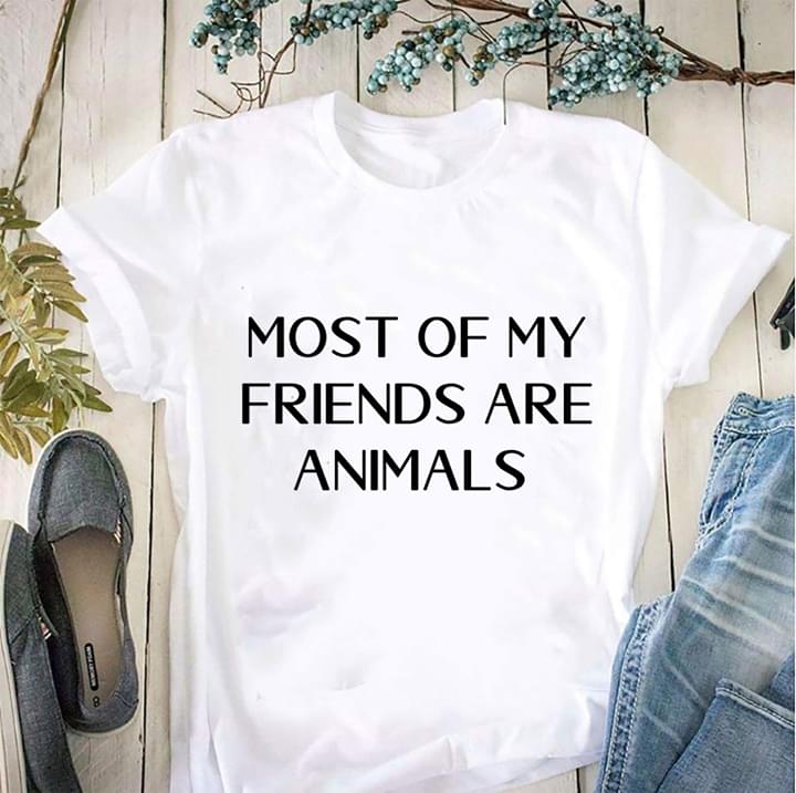 Most Of My Friends Are Animals For Lovers Standard Men T-shirt