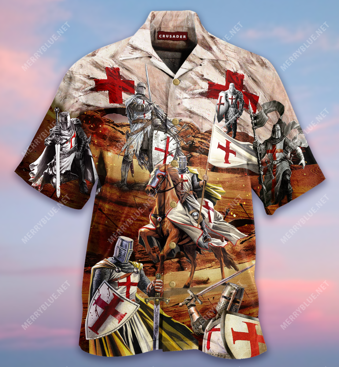 A Child Of God A Man Of Faith Warrior Of Christ Unisex Hawaiian Shirt