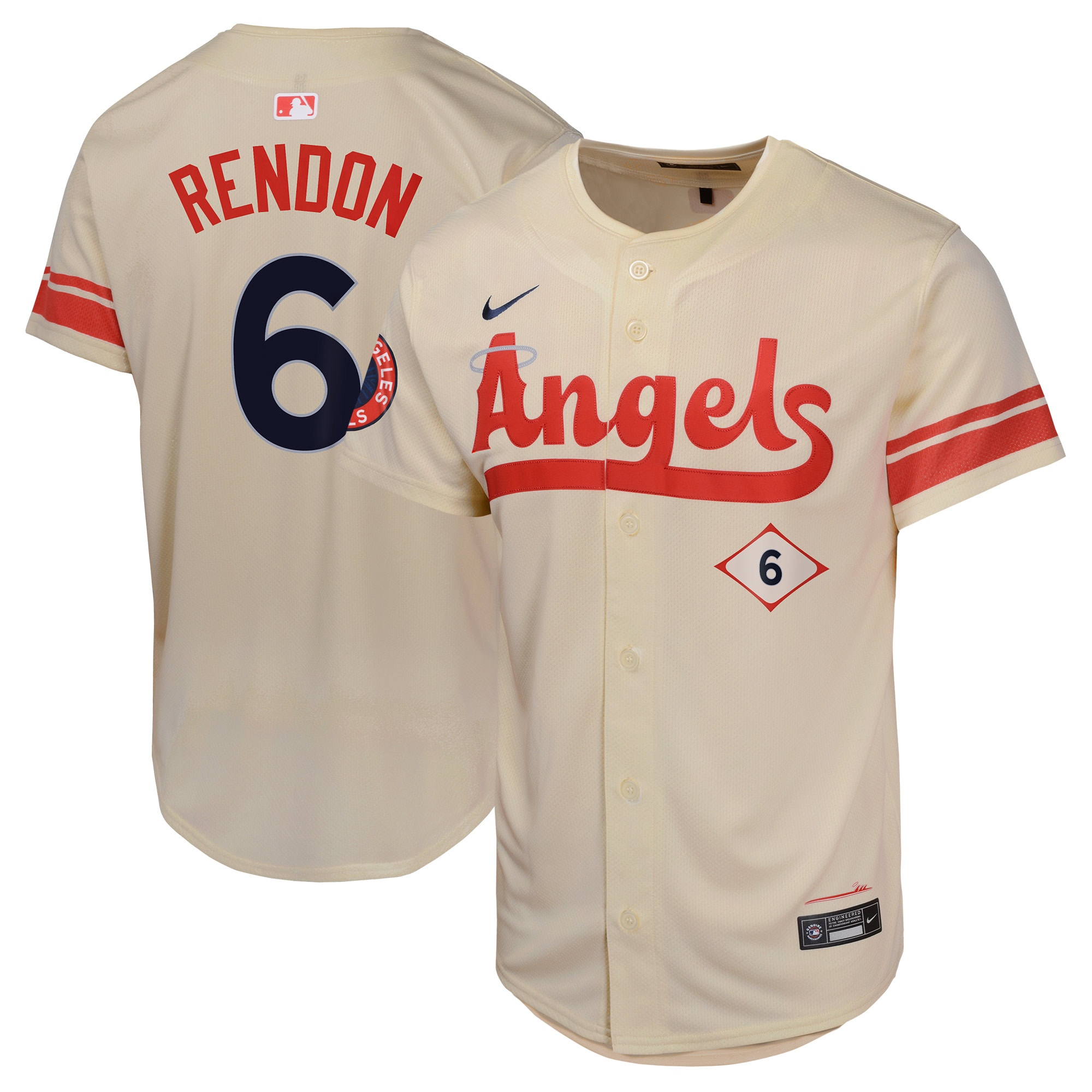 Anthony Rendon Los Angeles Angels Youth City Connect Limited Player Jersey – Cream