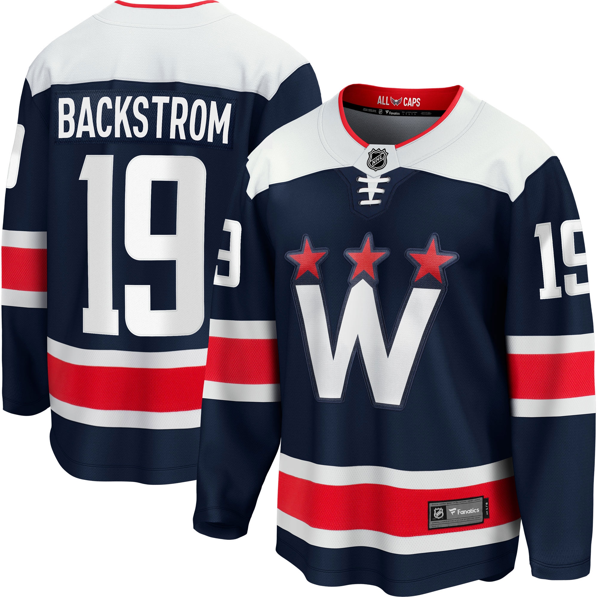 Men's Washington Capitals Nicklas Backstrom Navy Alternate Premier Breakaway Player Jersey