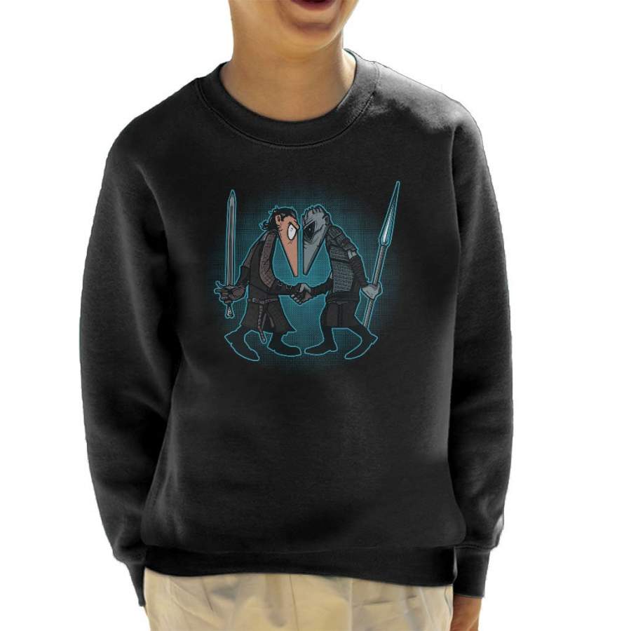 Wolf Vs Winter Game Of Thrones Spy Vs Spy Kid’s Sweatshirt