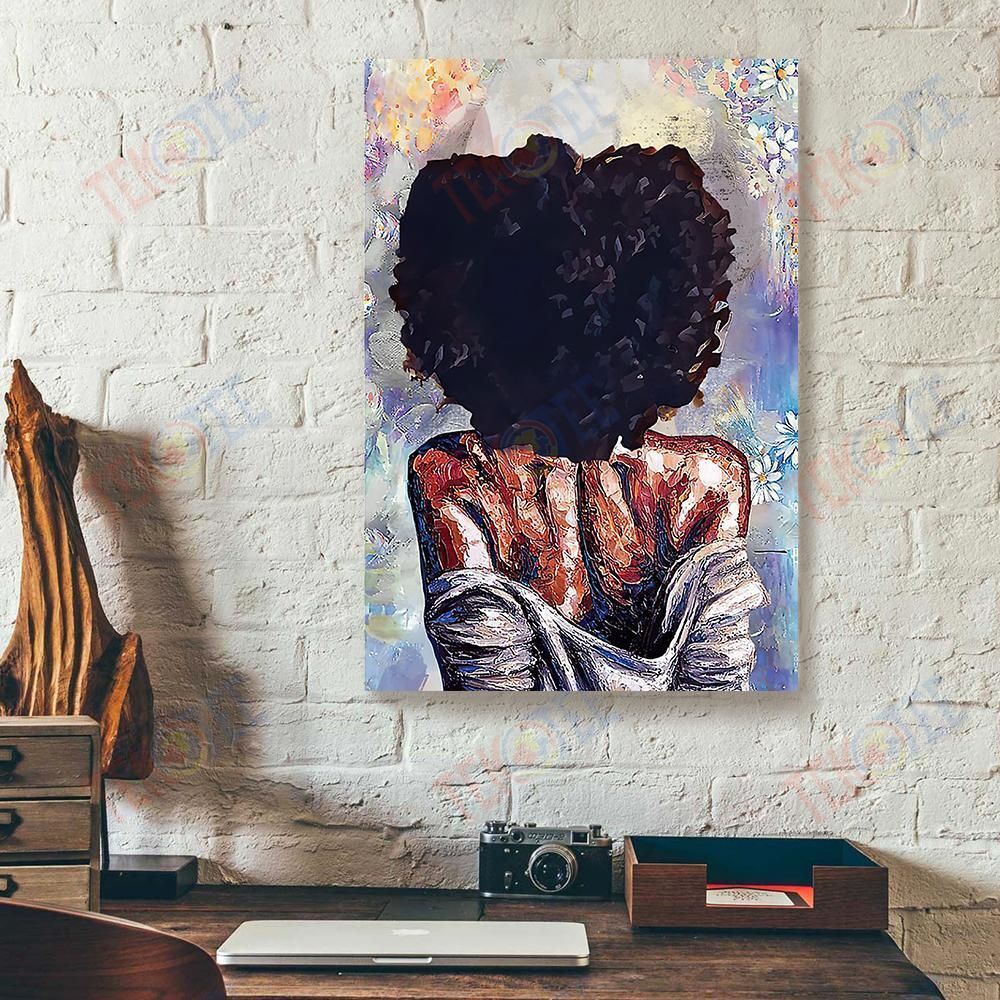 Best Canvas Prints Black Melanin The Beauty Behind Vertical Canvas Wall Art Pretty Canvas Home Decoration