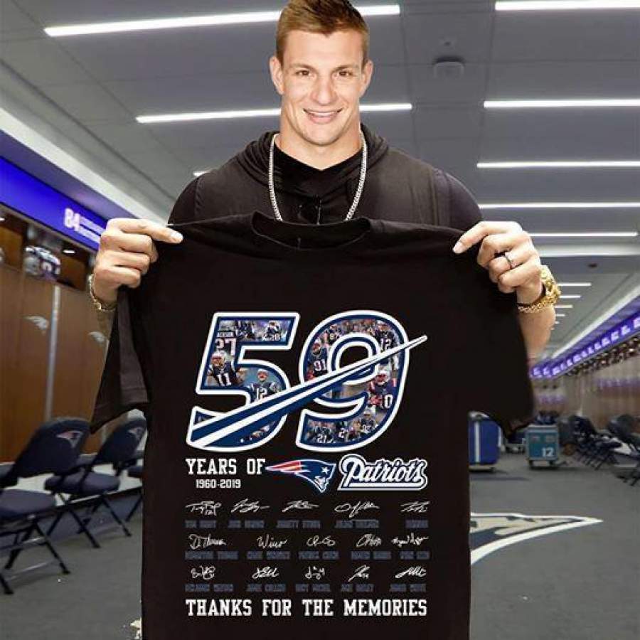 59 Years of New England Patriots 1960 2019 Thank You for the Memories T Shirt Best Tee 2020