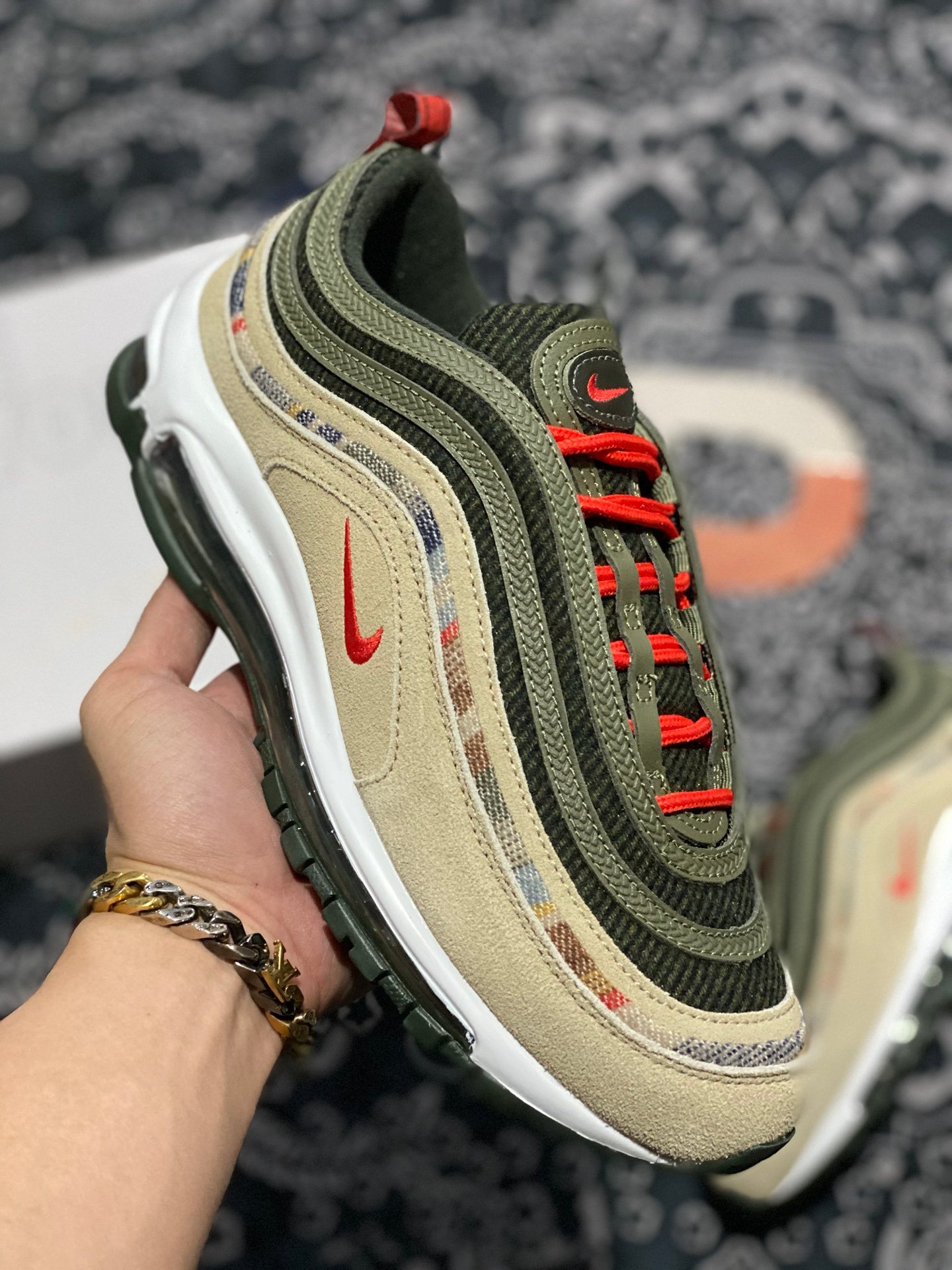 Pendleton x Nike Air Max 97 By You Black Olive 5338908