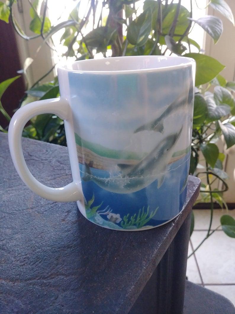 Coffee Mug Tropical Retreat The Dolphin’S Paradise Mug Collection Pretty!!!