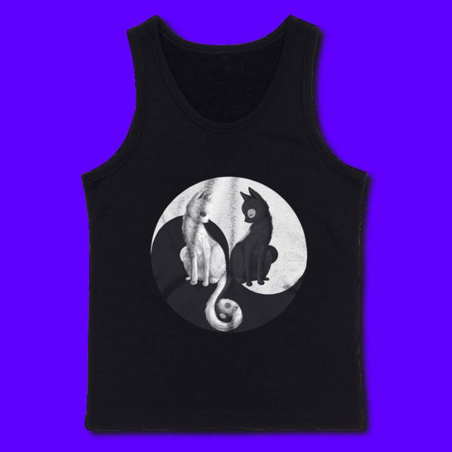 Yin And Yang Cats Kitten Men’S Tank Top