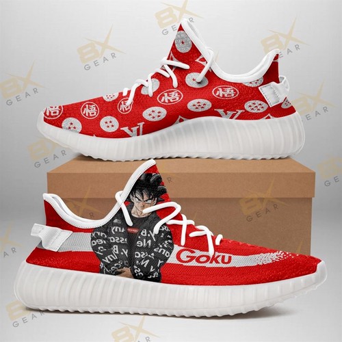 Best Fashion Goku Yeezy Sneakers For Dragon Ball Fan Gift Yeezy Sneake