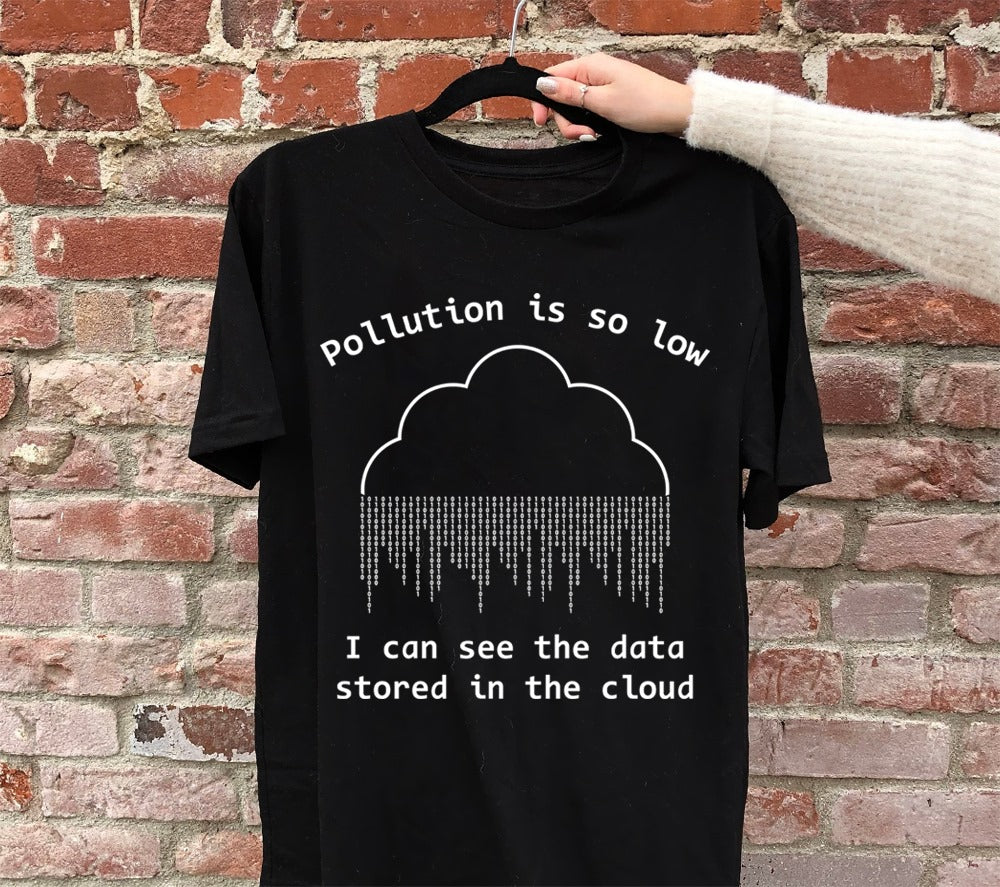 Pollution Is So Low I Can See The Data Stored In The Cloud Standard T-Shirt