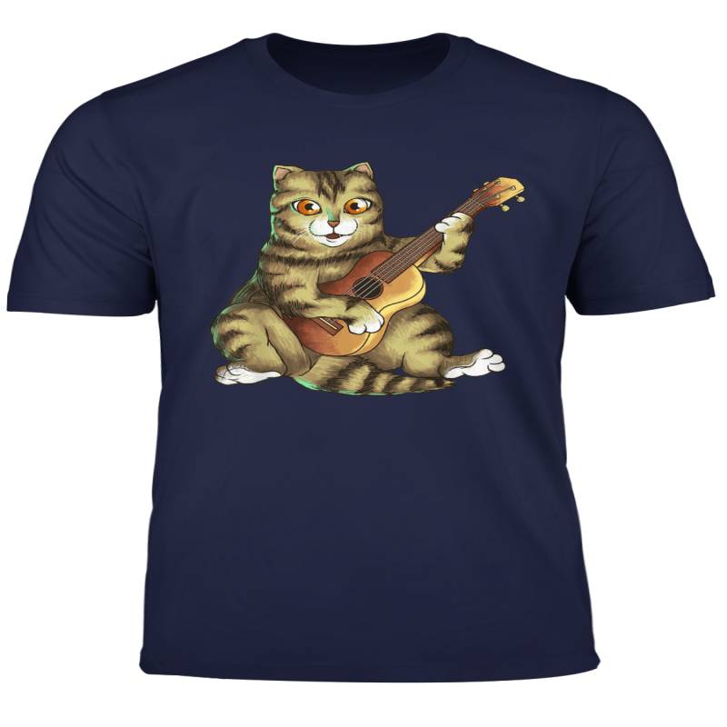 Cat Playing Ukelele Cool Kitten Uke Artist Guitar Fan Gift T Shirt