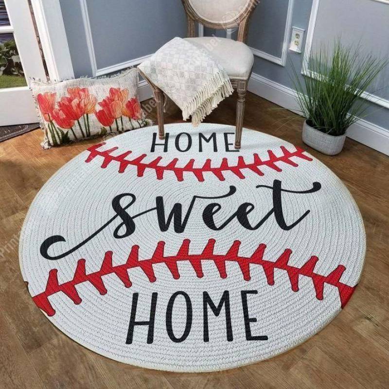 Baseball Sport Round Rug Hsh NTD141298163