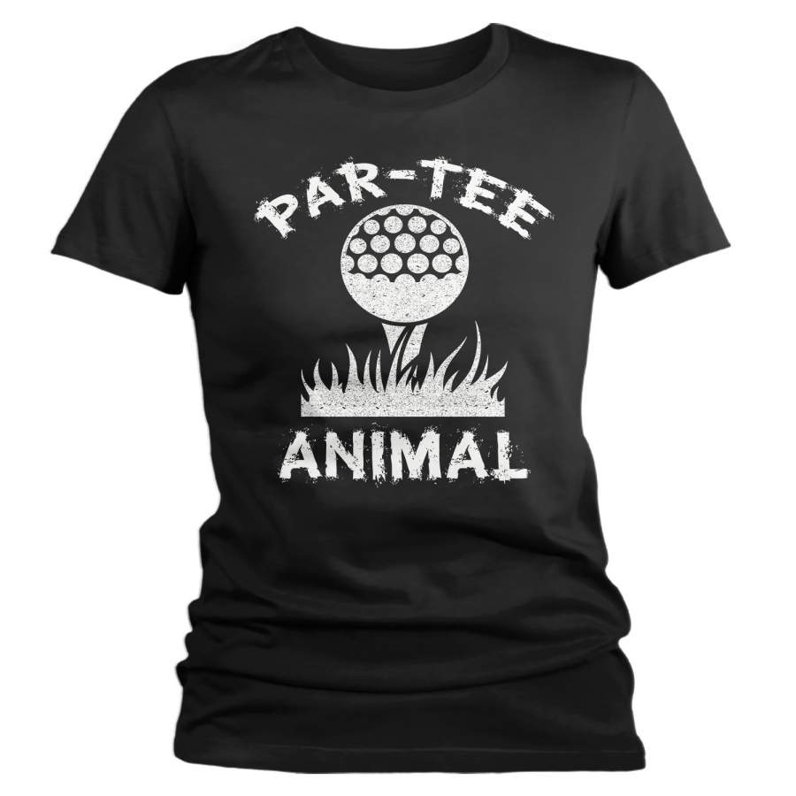 Women’s Funny Golf T Shirt Par Tee Animal Shirt Golfer Shirts Hilarious Gift Idea Play On Words Graphic Tee