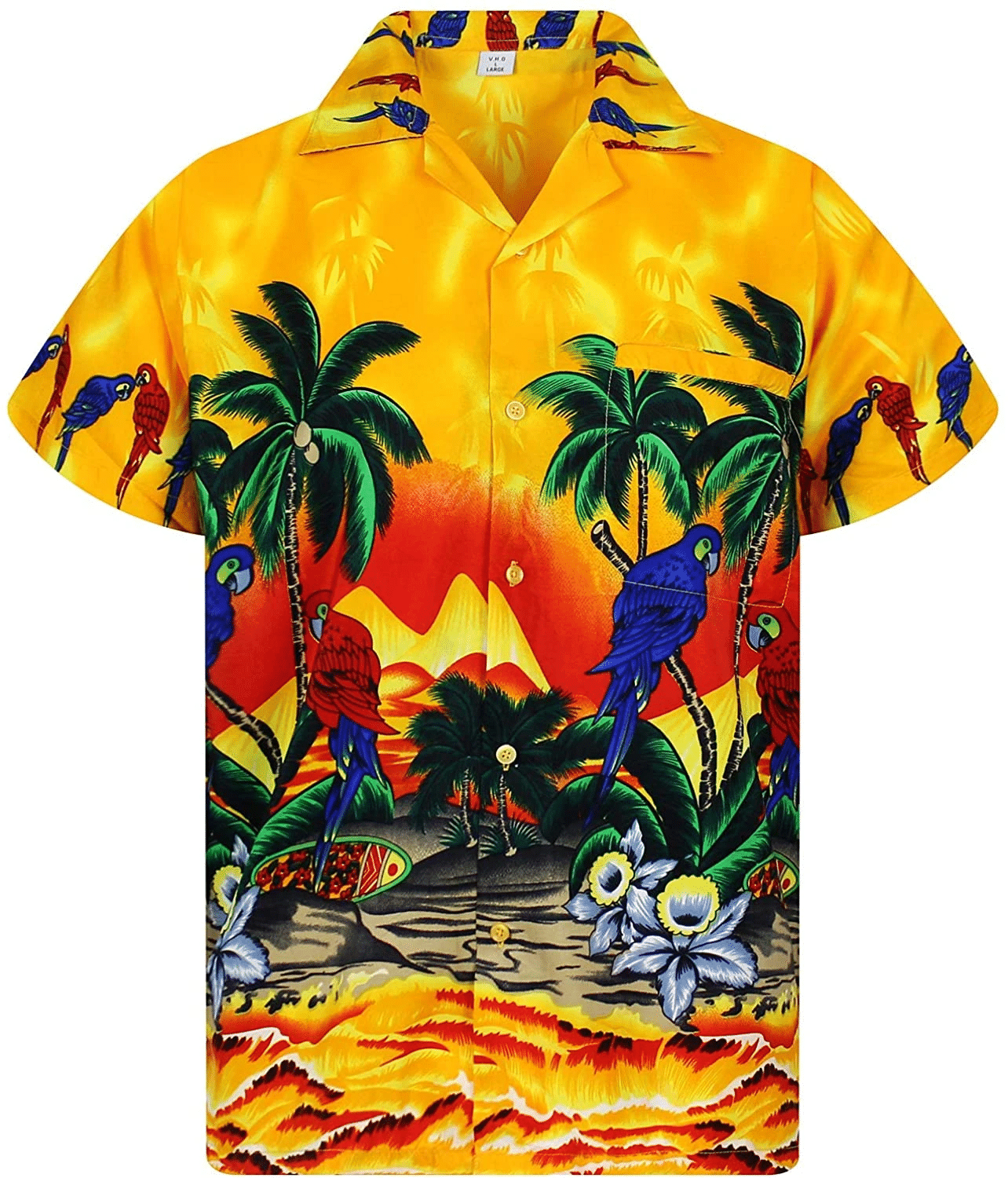 Parrot Flowers Hawaii Shirt Unisex Adult Ha47087