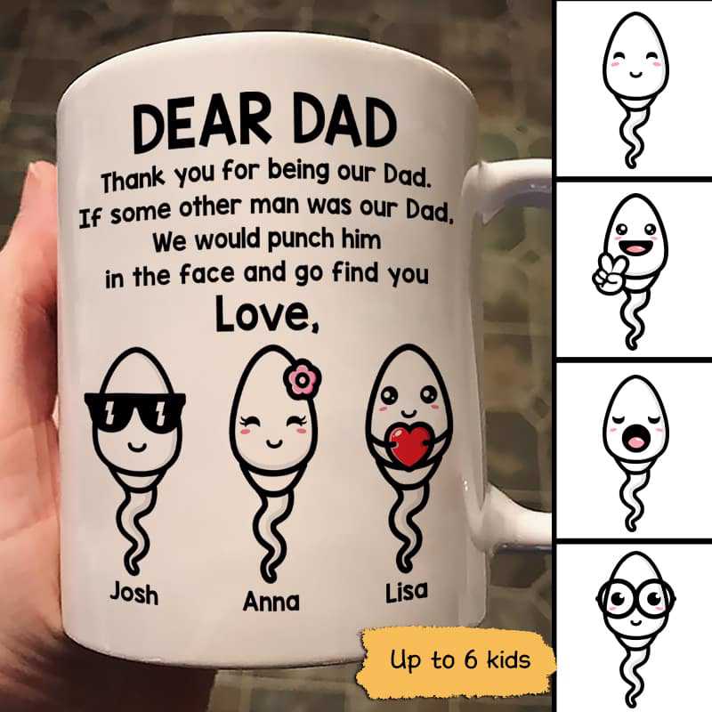 Dear Dad From Little Cute Kids Funny Father’S Day Gift Personalized Mug