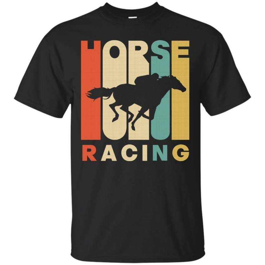 Ultimate Vintage Style Horse Racing Silhouette T-Shirt