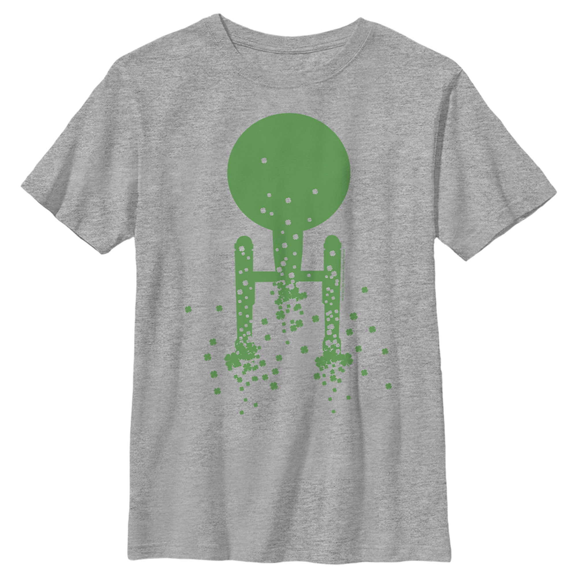 Boy’S Star Trek St. Patrick’S Enterprise Clover Fill T-Shirt