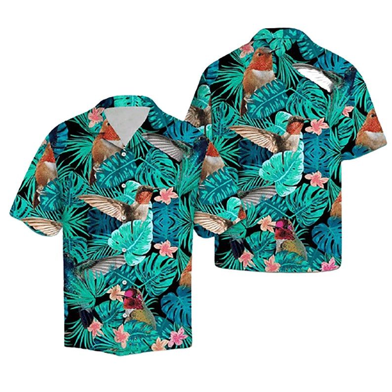 Hummingbird Green Unique Design Hawaii Shirt Ha90179