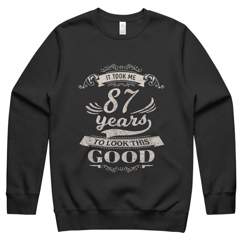 87th Birthday Gifts Men Women Born 1932 Vintage 87 Year Old Crewneck Sweatshirt